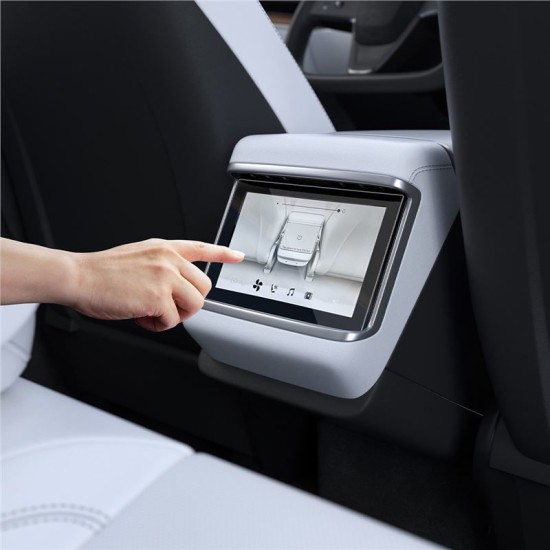 Folie sticla Spigen GLAStR SLIM compatibila cu Tesla Model S 2021 / Model X 2022 Black (Ingredi, AGL04367) by www.silkase.ro