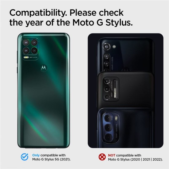 Husa telefon Spigen Rugged Armor, pentru Motorola Moto G Stylus 5G, neagra, dimensiuni precise, protectie sporita (Ingredi, ACS04468) by www.silkase.ro