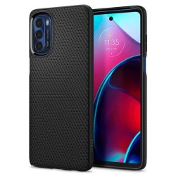 Husa telefon Spigen Liquid Air pentru Motorola Moto G Stylus 2022, neagra, TPU, eleganta, subtire