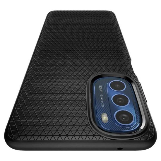 Husa telefon Spigen Liquid Air pentru Motorola Moto G Stylus 2022, neagra, TPU, eleganta, subtire (Ingredi, ACS04469) by www.silkase.ro