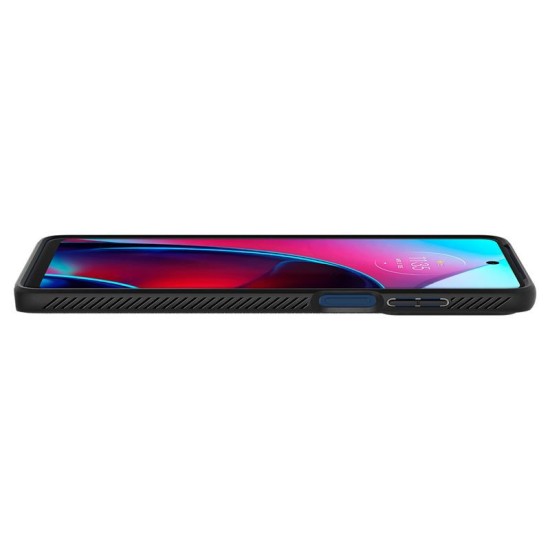 Husa telefon Spigen Liquid Air pentru Motorola Moto G Stylus 2022, neagra, TPU, eleganta, subtire (Ingredi, ACS04469) by www.silkase.ro