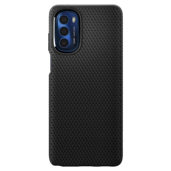 Husa telefon Spigen Liquid Air pentru Motorola Moto G Stylus 2022, neagra, TPU, eleganta, subtire (Ingredi, ACS04469) by www.silkase.ro