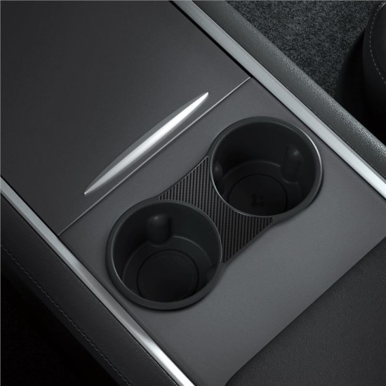 Suport auto pentru pahare, Spigen, pentru Tesla Model 3/Y, negru, TPU (Accesorii auto, ACP04507) by www.silkase.ro