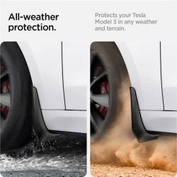Protectii noroi Spigen pentru Tesla Model 3, negre Protectii noroi Spigen pentru Tesla Model 3, negre