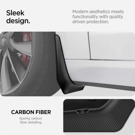 Protectii noroi Spigen pentru Tesla Model 3, negre (Spigen, Ingredi) by www.silkase.ro Protectii noroi Spigen pentru Tesla Model 3, negre (Accesorii auto, ACP04511) by www.silkase.ro