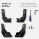 Protectii noroi Spigen pentru Tesla Model Y, negre (Accesorii auto, ACP04512) by www.silkase.ro