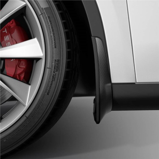 Protectii noroi Spigen pentru Tesla Model Y, negre (Accesorii auto, ACP04512) by www.silkase.ro