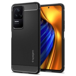 Husa Spigen Rugged Armor compatibila cu Xiaomi Poco F4 5G Matte Black