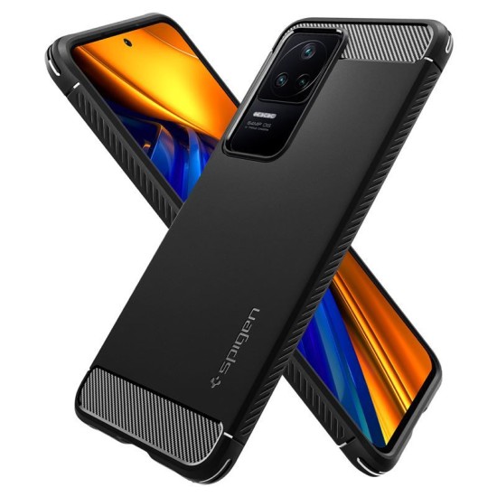 Husa Spigen Rugged Armor compatibila cu Xiaomi Poco F4 5G Matte Black (Spigen, Ingredi) by www.silkase.ro Husa Spigen Rugged Armor compatibila cu Xiaomi Poco F4 5G Matte Black (Ingredi, ACS04516) by www.silkase.ro
