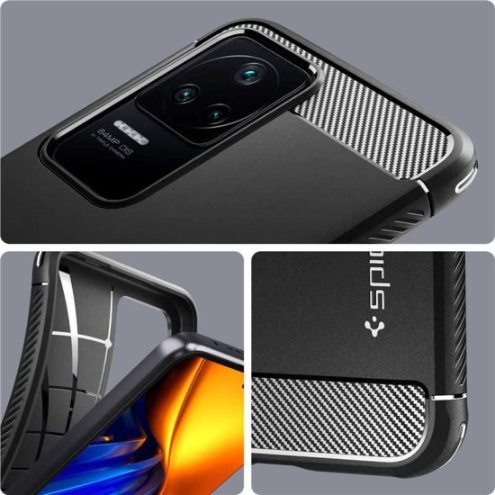 Husa Spigen Rugged Armor compatibila cu Xiaomi Poco F4 5G Matte Black (Spigen, Ingredi) by www.silkase.ro Husa Spigen Rugged Armor compatibila cu Xiaomi Poco F4 5G Matte Black (Ingredi, ACS04516) by www.silkase.ro