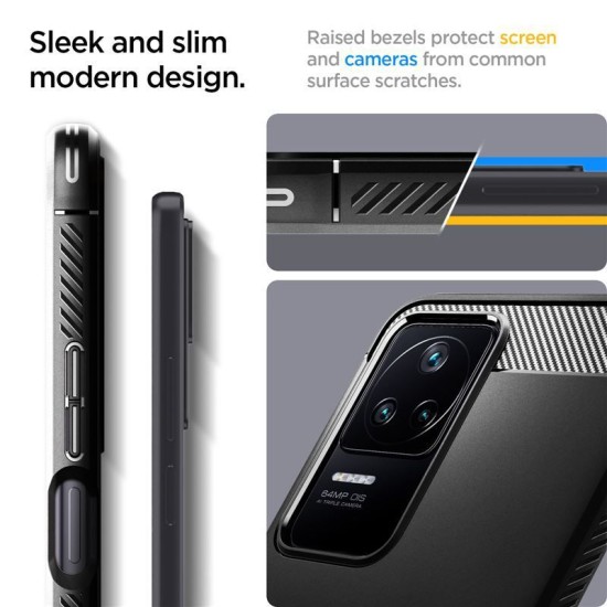 Husa Spigen Rugged Armor compatibila cu Xiaomi Poco F4 5G Matte Black (Spigen, Ingredi) by www.silkase.ro Husa Spigen Rugged Armor compatibila cu Xiaomi Poco F4 5G Matte Black (Ingredi, ACS04516) by www.silkase.ro