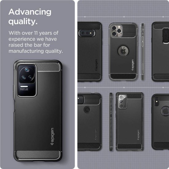 Husa Spigen Rugged Armor compatibila cu Xiaomi Poco F4 5G Matte Black (Spigen, Ingredi) by www.silkase.ro Husa Spigen Rugged Armor compatibila cu Xiaomi Poco F4 5G Matte Black (Ingredi, ACS04516) by www.silkase.ro