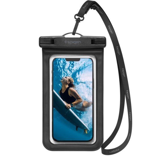 Husa / Borseta impermeabila Spigen Aqua Shield A601, neagra (Ingredi, AMP04525) by www.silkase.ro