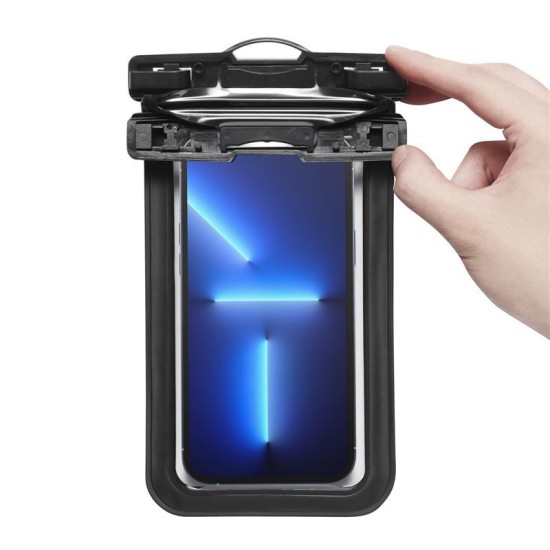 Husa / Borseta impermeabila Spigen Aqua Shield A601, neagra (Ingredi, AMP04525) by www.silkase.ro