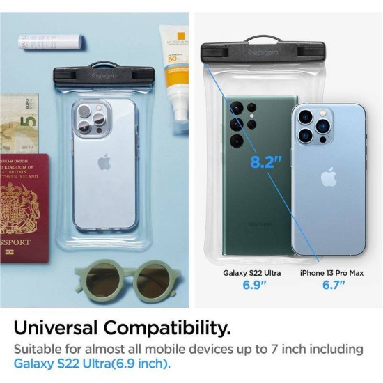 Husa waterproof universala Spigen A610 Crystal Clear (Spigen, Accesorii telefoane) by www.silkase.ro Husa waterproof universala Spigen A610 Crystal Clear (Huse Waterproof și Subacvatice, AMP04530) by www.silkase.ro