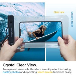 Husa waterproof universala Spigen A610 Crystal Clear Husa waterproof universala Spigen A610 Crystal Clear