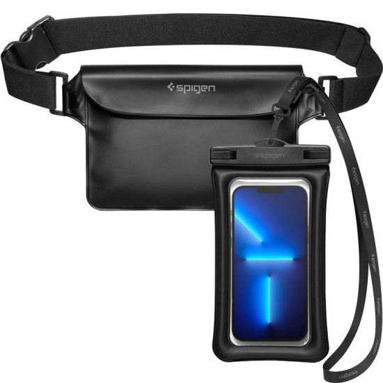 Husa + geanta subacvatica - Spigen Waist Bag & Waterproof Case A621 - Black (Spigen, Accesorii telefoane) by www.silkase.ro Husa + geanta subacvatica - Spigen Waist Bag & Waterproof Case A621 - Black (Genți și Borsete Telefon, AMP04533) by www.silkase.ro