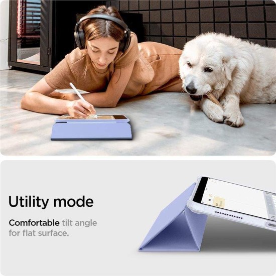 Husa Spigen Ultra Hybrid Pro compatibila cu iPad Air 4 2020 / 5 2022 Lavender (Spigen, Ingredi) by www.silkase.ro Husa Spigen Ultra Hybrid Pro compatibila cu iPad Air 4 2020 / 5 2022 Lavender (Ingredi, ACS04567) by www.silkase.ro