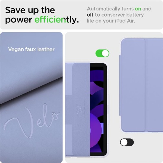 Husa Spigen Ultra Hybrid Pro compatibila cu iPad Air 4 2020 / 5 2022 Lavender (Spigen, Ingredi) by www.silkase.ro Husa Spigen Ultra Hybrid Pro compatibila cu iPad Air 4 2020 / 5 2022 Lavender (Ingredi, ACS04567) by www.silkase.ro
