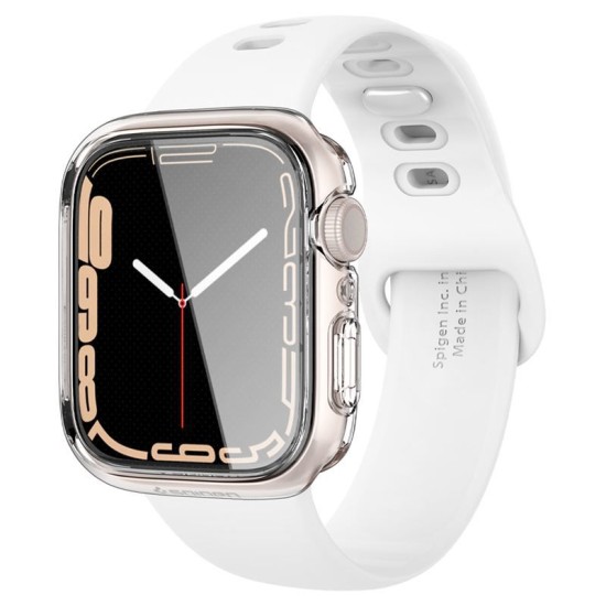 Husa Spigen Ultra Hybrid compatibila cu Apple Watch 7/8/9 41mm Crystal Clear (Spigen, Ingredi) by www.silkase.ro Husa Spigen Ultra Hybrid compatibila cu Apple Watch 7/8/9 41mm Crystal Clear (Ingredi, ACS04613) by www.silkase.ro