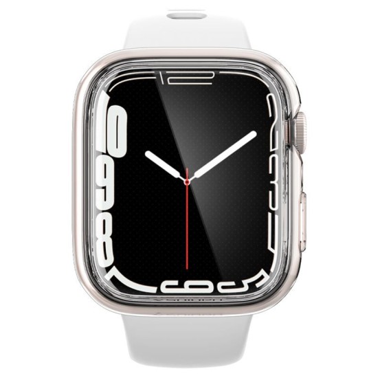 Husa Spigen Ultra Hybrid compatibila cu Apple Watch 7/8/9 41mm Crystal Clear (Spigen, Ingredi) by www.silkase.ro Husa Spigen Ultra Hybrid compatibila cu Apple Watch 7/8/9 41mm Crystal Clear (Ingredi, ACS04613) by www.silkase.ro