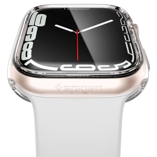 Husa Spigen Ultra Hybrid compatibila cu Apple Watch 7/8/9 41mm Crystal Clear (Spigen, Ingredi) by www.silkase.ro Husa Spigen Ultra Hybrid compatibila cu Apple Watch 7/8/9 41mm Crystal Clear (Ingredi, ACS04613) by www.silkase.ro
