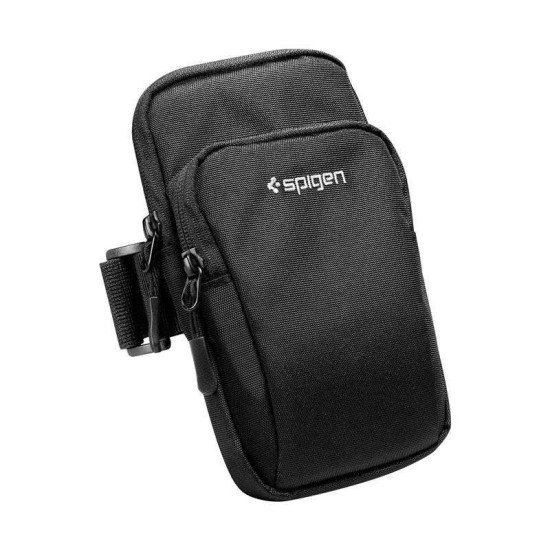 Husa arm band universala antebrat Spigen A702 Dynamic Shield, Compatibila cu telefoane de maxim 6.9 inch, Negru (Genți și Borsete Telefon, AMP04617) by www.silkase.ro