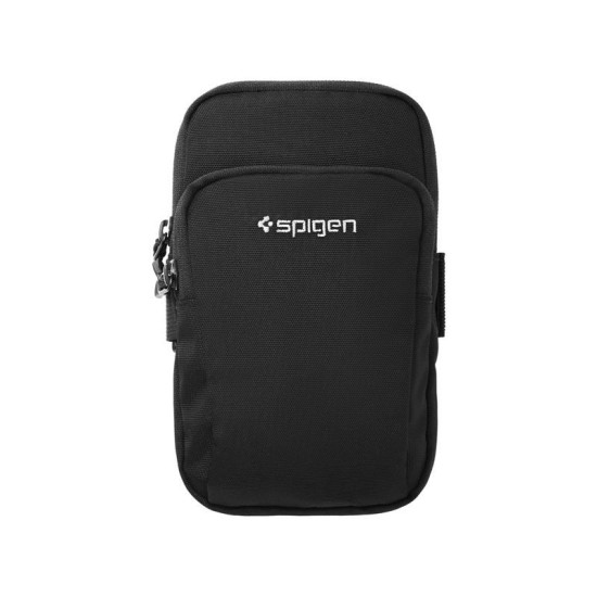 Husa arm band universala antebrat Spigen A702 Dynamic Shield, Compatibila cu telefoane de maxim 6.9 inch, Negru (Genți și Borsete Telefon, AMP04617) by www.silkase.ro