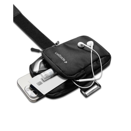 Husa arm band universala antebrat Spigen A702 Dynamic Shield, Compatibila cu telefoane de maxim 6.9 inch, Negru (Genți și Borsete Telefon, AMP04617) by www.silkase.ro