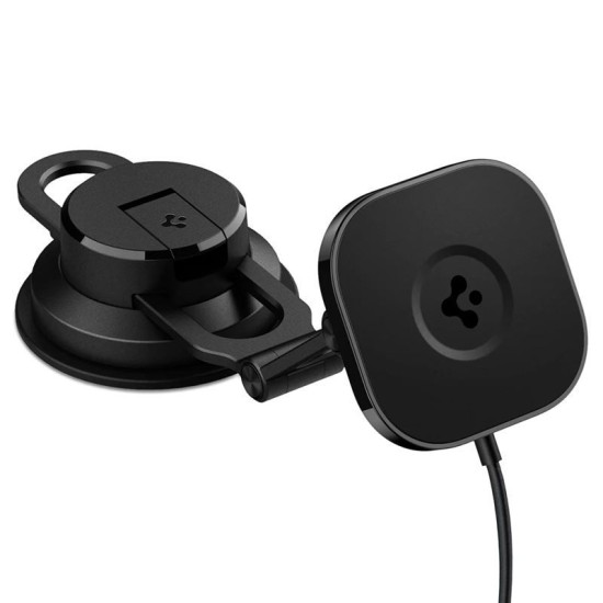 Suport auto Spigen OneTap Pro 3 Magnetic ITS35W-3, Compatibil MagSafe, Incarcare Wireless 7.5W, Dashboard/Windshield Mount, Cablu USB-C inclus, Negru (Spigen, Suport auto) by www.silkase.ro Suport auto Spigen OneTap Pro 3 Magnetic ITS35W-3, Compatibil MagSafe, Incarcare Wireless 7.5W, Dashboard/Windshield Mount, Cablu USB-C inclus, Negru (Suport auto, ACP04629) by www.silkase.ro