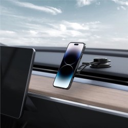 Suport auto Spigen OneTap Magnetic ITS35-3, Compatibil MagSafe, Dashboard/Windshield Mount, Negru