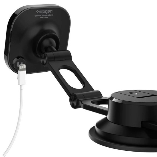Suport auto Spigen OneTap Magnetic ITS35-3, Compatibil MagSafe, Dashboard/Windshield Mount, Negru (Suport auto, ACP04630) by www.silkase.ro