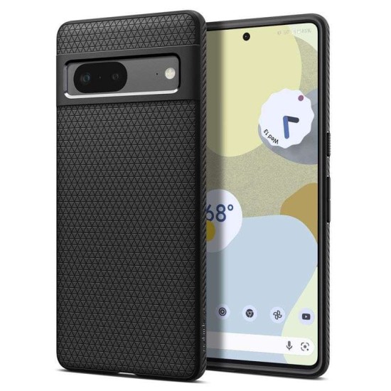 Husa Spigen Liquid Air compatibila cu Google Pixel 7 Matte Black (Pixel 7, ACS04696) by www.silkase.ro
