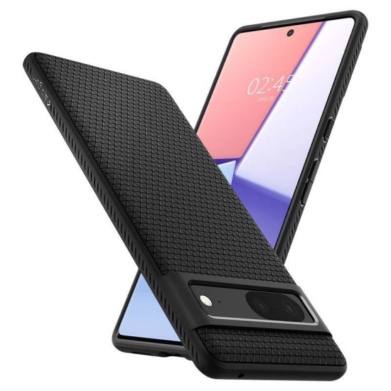 Husa Spigen Liquid Air compatibila cu Google Pixel 7 Matte Black (Pixel 7, ACS04696) by www.silkase.ro