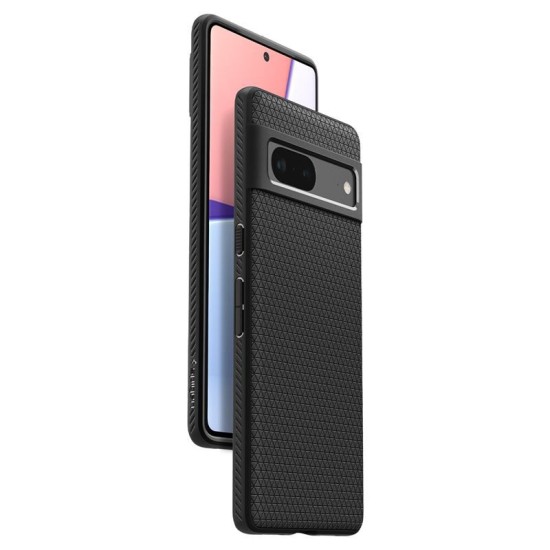 Husa Spigen Liquid Air compatibila cu Google Pixel 7 Matte Black (Pixel 7, ACS04696) by www.silkase.ro