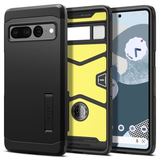 Husa Spigen Tough Armor compatibila cu Google Pixel 7 Pro Black (Pixel 7 Pro, ACS04728) by www.silkase.ro