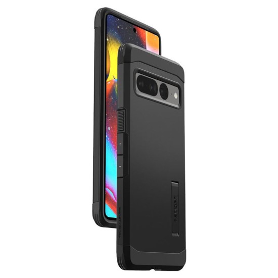 Husa Spigen Tough Armor compatibila cu Google Pixel 7 Pro Black (Pixel 7 Pro, ACS04728) by www.silkase.ro