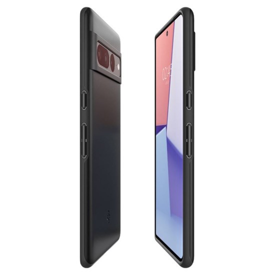Husa pentru Google Pixel 7 Pro, Spigen Thin Fit, Black (Pixel 7 Pro, ACS04733) by www.silkase.ro