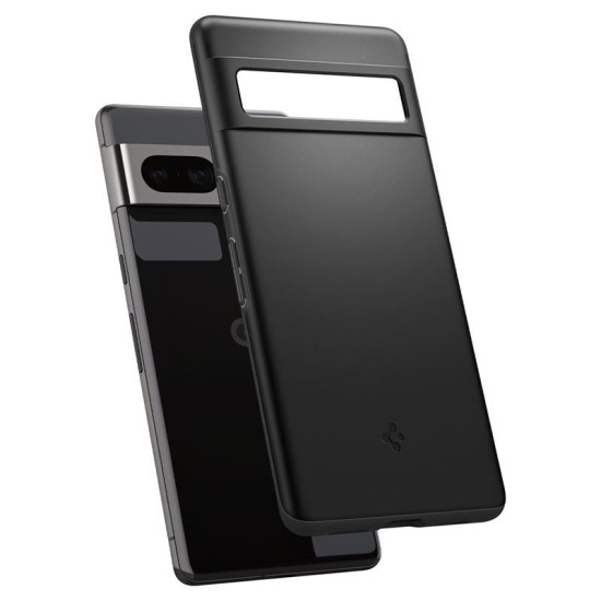 Husa pentru Google Pixel 7 Pro, Spigen Thin Fit, Black (Pixel 7 Pro, ACS04733) by www.silkase.ro