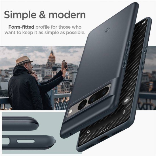 Husa slim Spigen Thin Fit compatibila cu Google Pixel 7 Pro Metal Slate (Spigen, Pixel 7 Pro) by www.silkase.ro Husa slim Spigen Thin Fit compatibila cu Google Pixel 7 Pro Metal Slate (Pixel 7 Pro, ACS04734) by www.silkase.ro