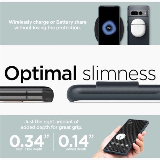 Husa slim Spigen Thin Fit compatibila cu Google Pixel 7 Pro Metal Slate (Spigen, Pixel 7 Pro) by www.silkase.ro Husa slim Spigen Thin Fit compatibila cu Google Pixel 7 Pro Metal Slate (Pixel 7 Pro, ACS04734) by www.silkase.ro
