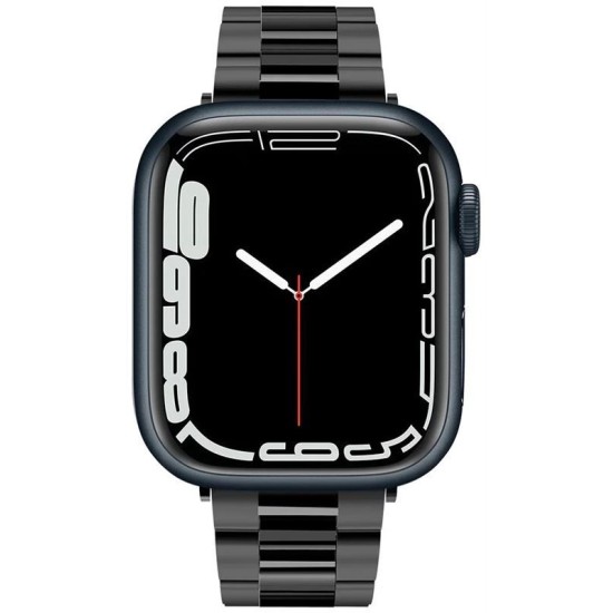 Curea otel inoxidabil Spigen Modern Fit compatibila cu Apple Watch 4/5/6/7/8/SE 38/40/41mm Black (Ingredi, AMP04803) by www.silkase.ro