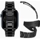 Curea otel inoxidabil Spigen Modern Fit compatibila cu Apple Watch 4/5/6/7/8/SE 38/40/41mm Black (Ingredi, AMP04803) by www.silkase.ro