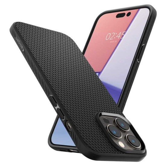 Husa Spigen Liquid Air compatibila cu iPhone 14 Pro Max Matte Black (Spigen, iPhone 14 Pro Max) by www.silkase.ro Husa Spigen Liquid Air compatibila cu iPhone 14 Pro Max Matte Black (iPhone 14 Pro Max, ACS04813) by www.silkase.ro
