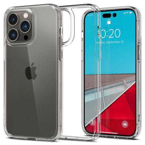 Husa Spigen Ultra Hybrid compatibila cu iPhone 14 Pro Max Crystal Clear (iPhone 14 Pro Max, ACS04816) by www.silkase.ro