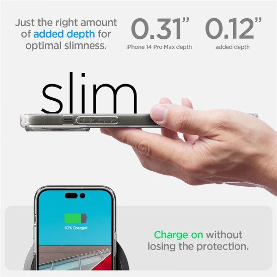 Husa Spigen Ultra Hybrid compatibila cu iPhone 14 Pro Max Crystal Clear (iPhone 14 Pro Max, ACS04816) by www.silkase.ro