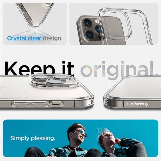 Husa Spigen Ultra Hybrid compatibila cu iPhone 14 Pro Max Crystal Clear (iPhone 14 Pro Max, ACS04816) by www.silkase.ro