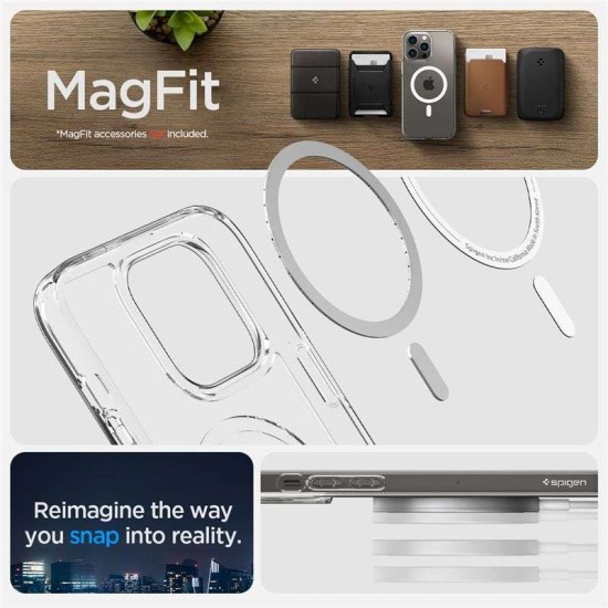 Husa Spigen Ultra Hybrid MagSafe compatibila cu iPhone 14 Pro Max White (Spigen, iPhone 14 Pro Max) by www.silkase.ro Husa Spigen Ultra Hybrid MagSafe compatibila cu iPhone 14 Pro Max White (iPhone 14 Pro Max, ACS04825) by www.silkase.ro