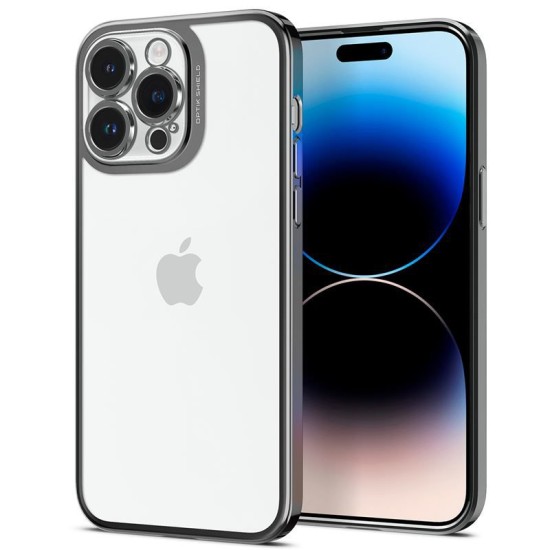 Husa Spate Spigen Optik Crystal Compatibila Cu iPhone 14 Pro Max, Chrome Grey (Spigen, iPhone 14 Pro Max) by www.silkase.ro Husa Spate Spigen Optik Crystal Compatibila Cu iPhone 14 Pro Max, Chrome Grey (iPhone 14 Pro Max, ACS04834) by www.silkase.ro