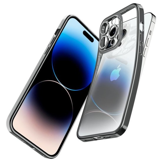 Husa Spate Spigen Optik Crystal Compatibila Cu iPhone 14 Pro Max, Chrome Grey (Spigen, iPhone 14 Pro Max) by www.silkase.ro Husa Spate Spigen Optik Crystal Compatibila Cu iPhone 14 Pro Max, Chrome Grey (iPhone 14 Pro Max, ACS04834) by www.silkase.ro